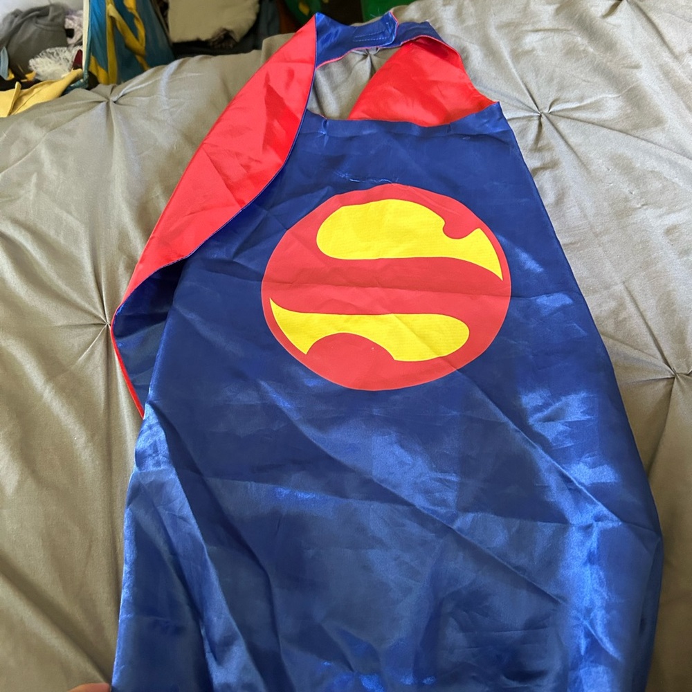 Superhero Kids Costume Cape - Blue and Red